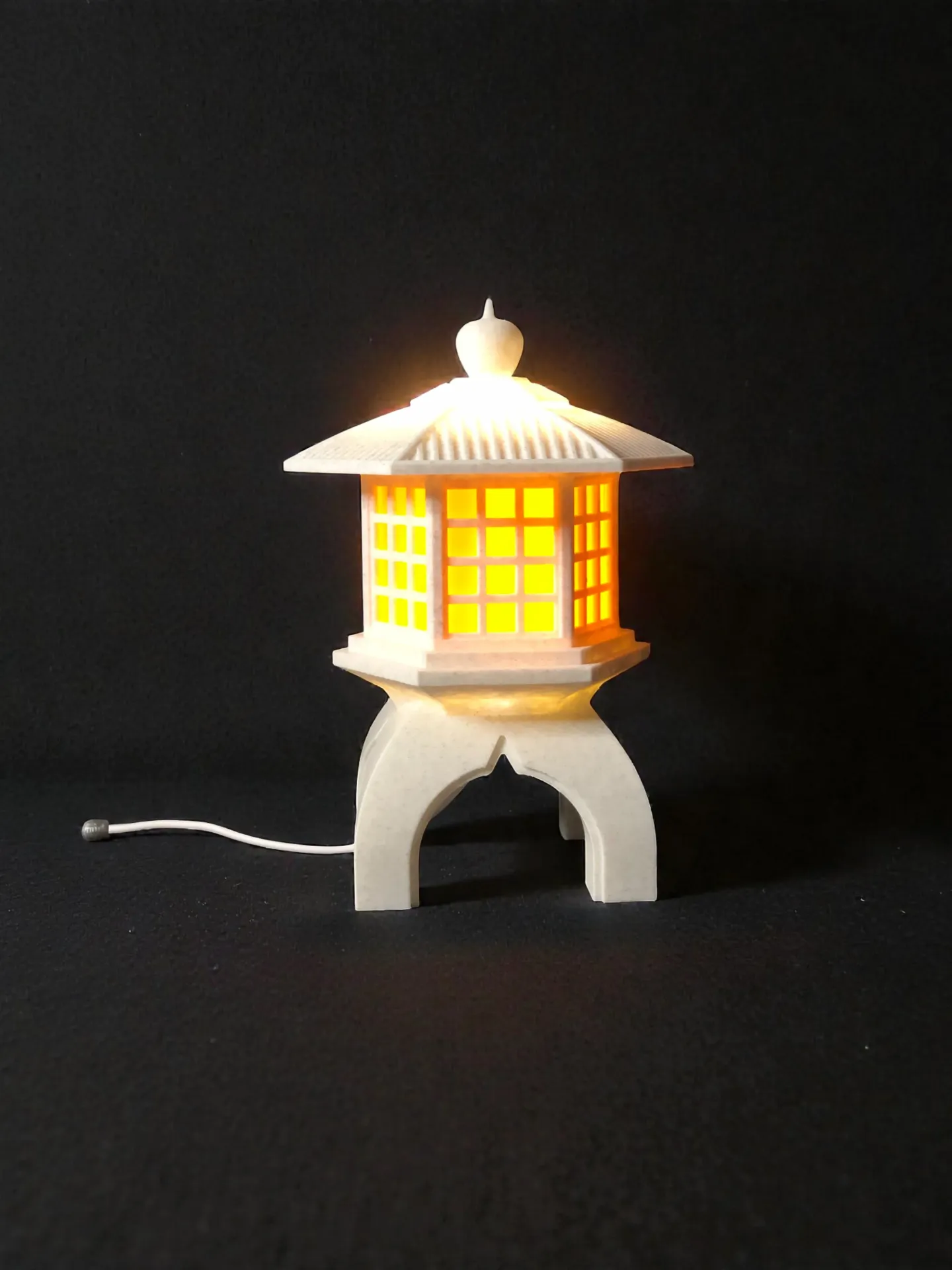 Lanterne japonaise sur socle