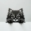 Décoration murale chat