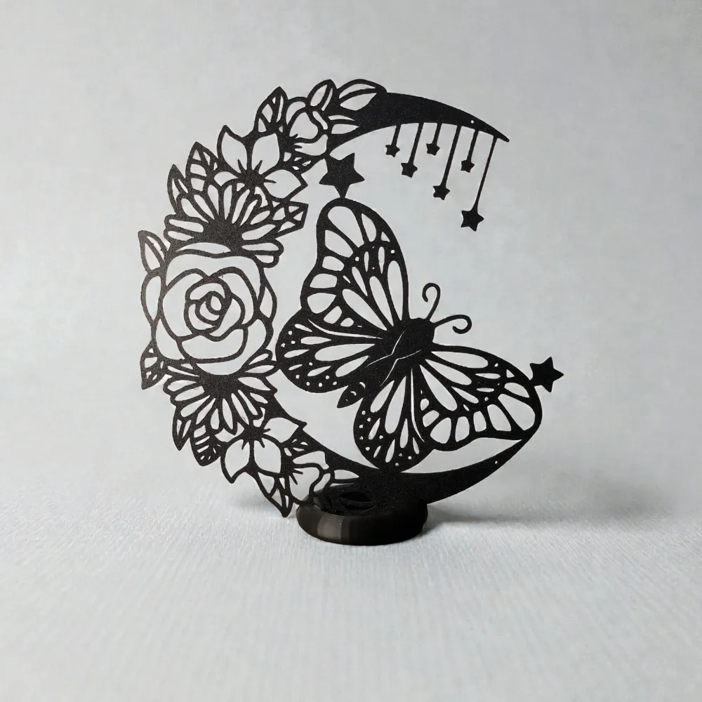 Décoration murale papillon lune